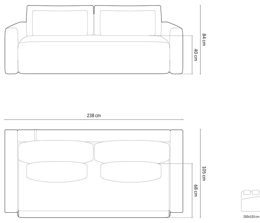 Светлосив кадифен разтегателен диван с място за съхранение 238 cm Belfast – Cosmopolitan Design