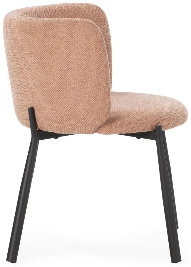 Прасковени тапицирани трапезни столове в комплект 2 бр. Ginny – MOME