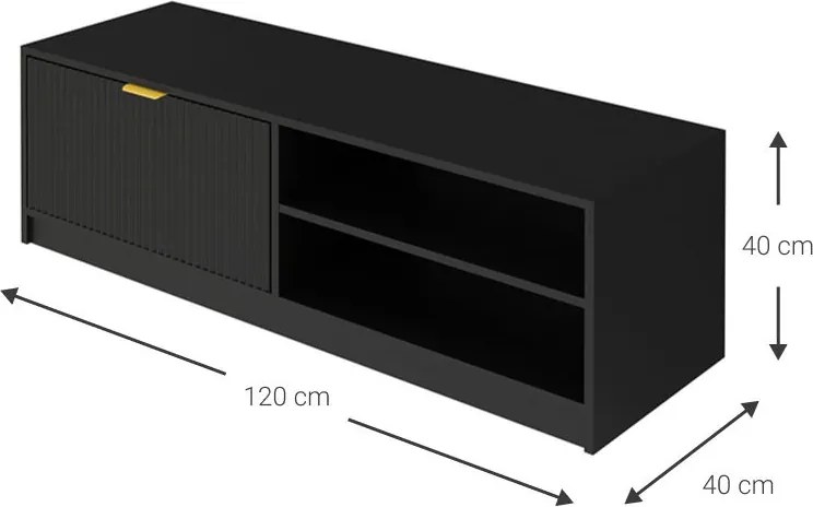 ТВ шкаф Allegro-Черен