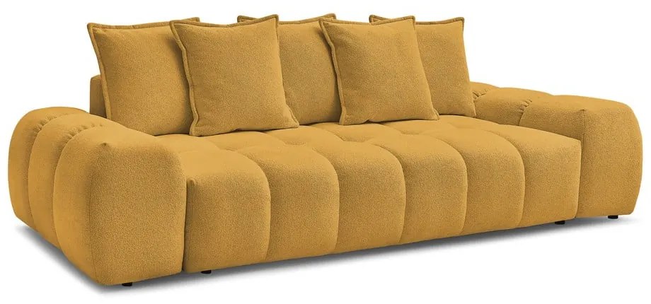 Шенилов диван в цвят горчица 278 cm Everest – Bobochic Paris