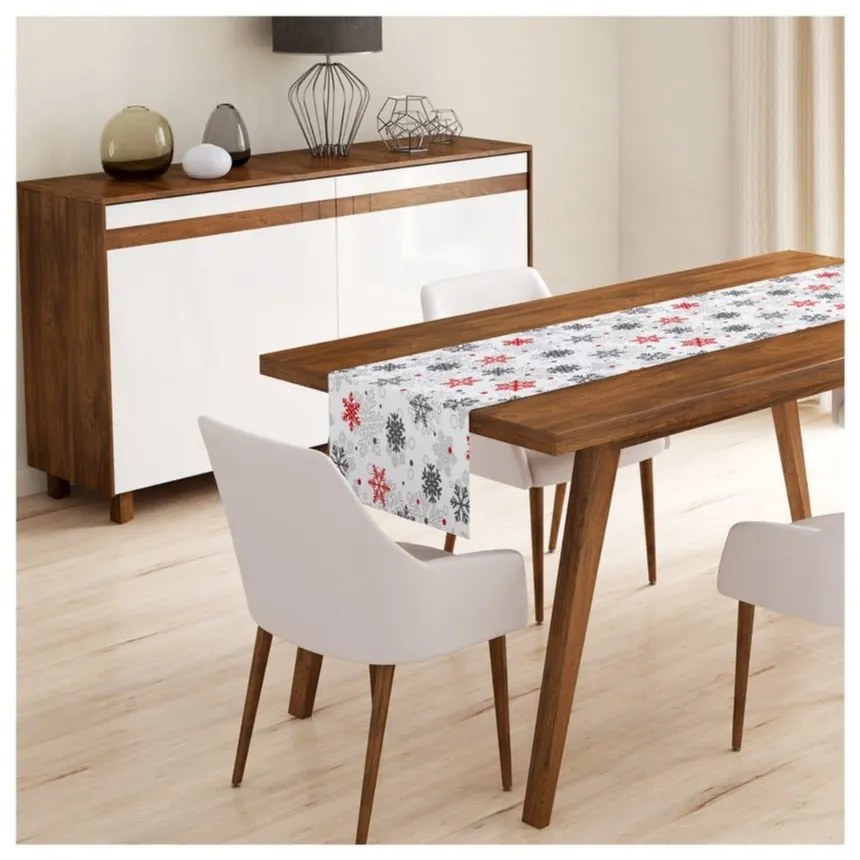 Комплект от 4 коледни калъфки за възглавници и покривка за маса Червена Коледа - Minimalist Cushion Covers