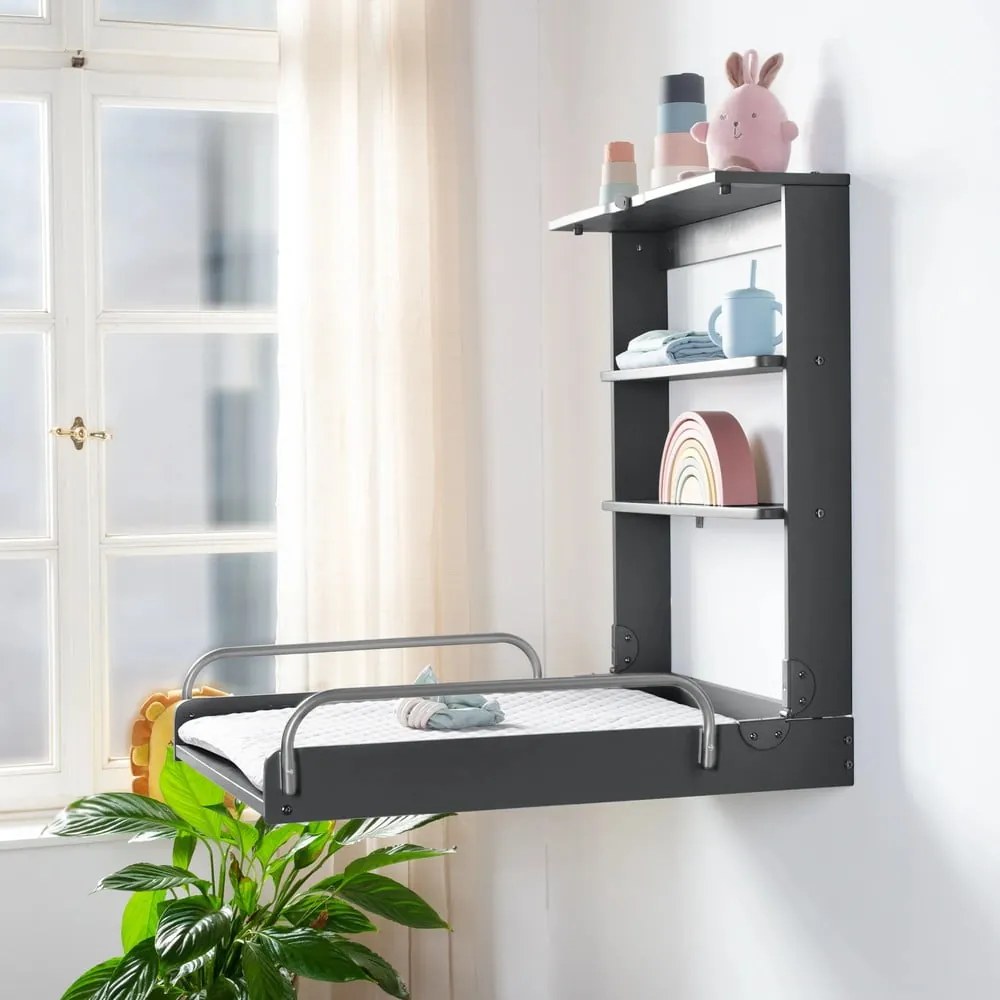 Антрацит висяща маса за преповиване Roba style - Roba