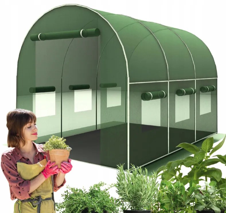 Подсилен градински фолиен оранжериен тунел PREMIUM 2 × 3 m + ПОДАРЪК
