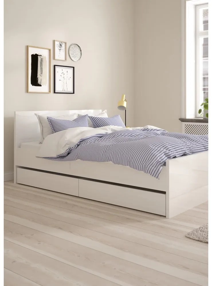 Бели чекмеджета за под леглото в комплект от 2 бр. 90x190/140x190 cm Naia – Tvilum