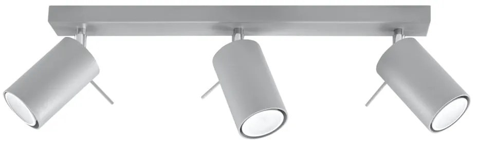 Сива лампа за таван , дължина 45 cm Etna - Sollux