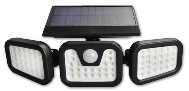 LED Соларен прожектор със сензор LED/15W/3,7V 2400 mAh IP54 4500K