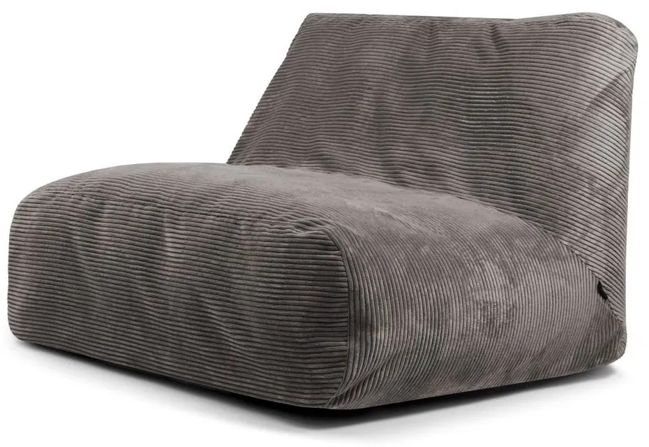 Тъмносив пуф от рипсено кадифе Sofa Tube – SLOWDOWN