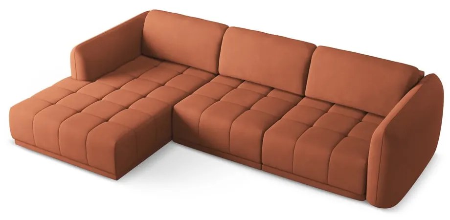 Оранжев ъглов диван (ляв ъгъл) Hoku – Makamii