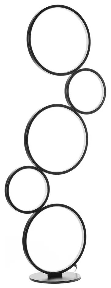 ONLI - LED подова лампа RINGS LED/58W/230V 4000K черна