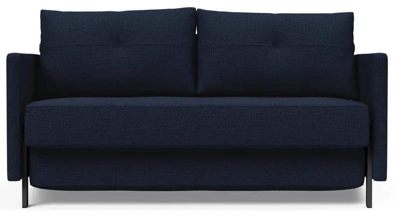 Тъмносин разтегателен диван Cuber с подлакътници Mixed Dance Blue, 100 x 154 cm Cubed - Innovation