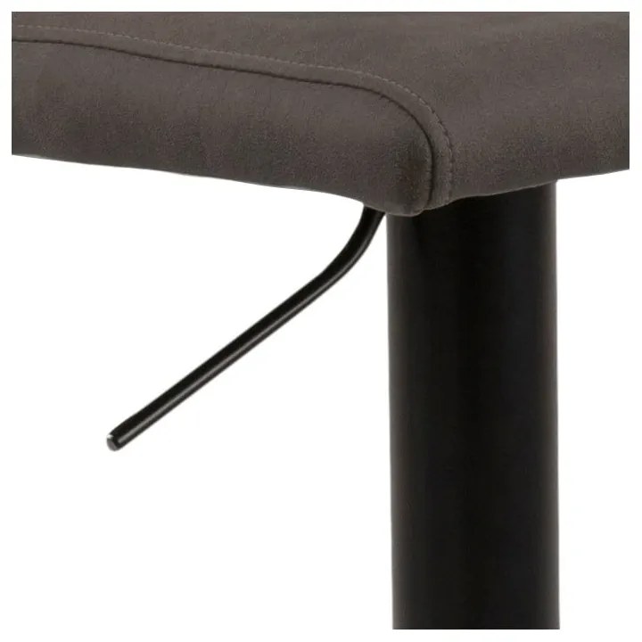 Антрацитен бар стол с регулируема височина (височина на седалката 78,5 cm) Avanja – Actona