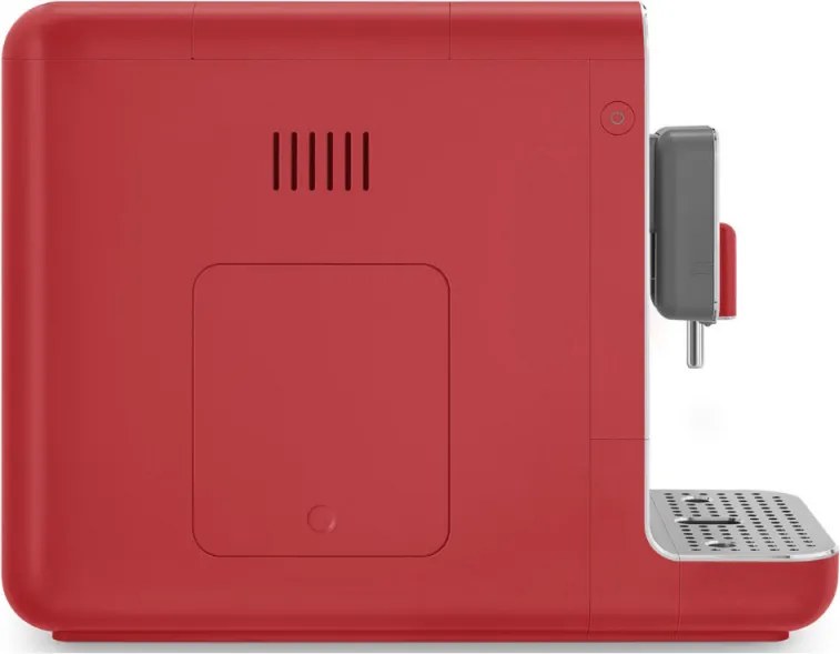 Еспресо машина SMEG Collezione BCC02RDMEU, 1350 W, 19 bar, 1.4 л, 8 функции, Вградена мелачка, Дюза за пара, Червен