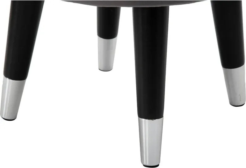 Табуретка от сиво кадифе Paris - Mauro Ferretti