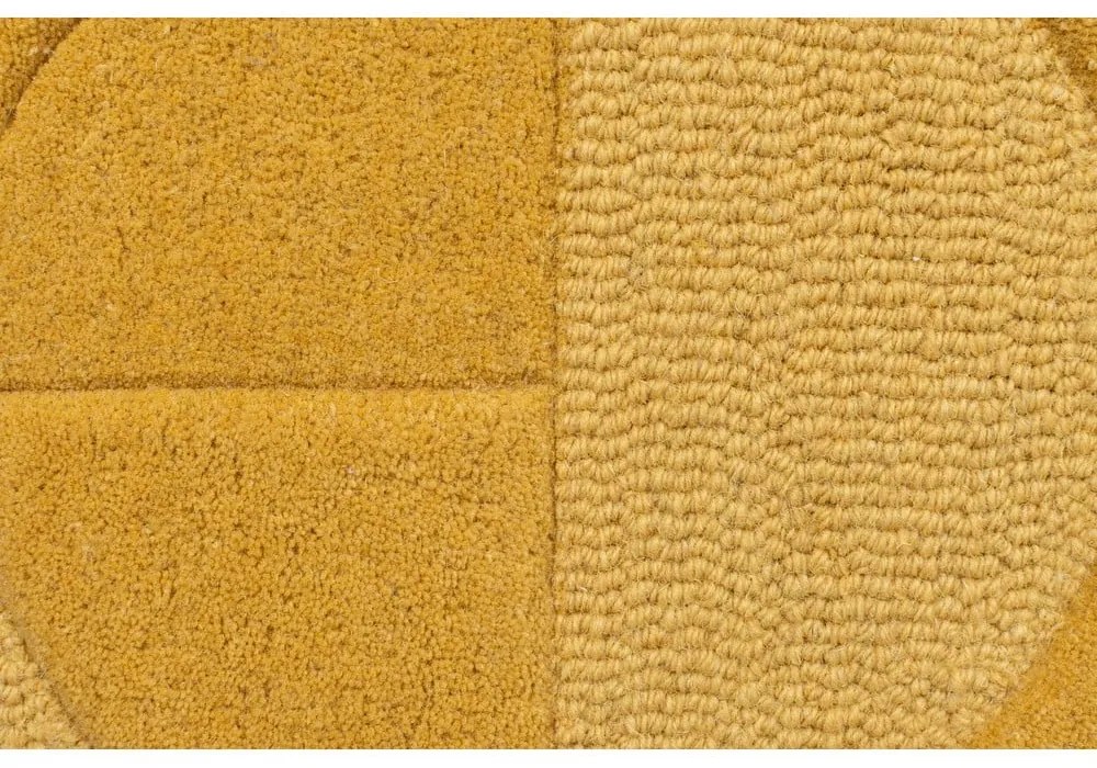 Жълт вълнен килим , 160 x 230 cm Gigi - Flair Rugs