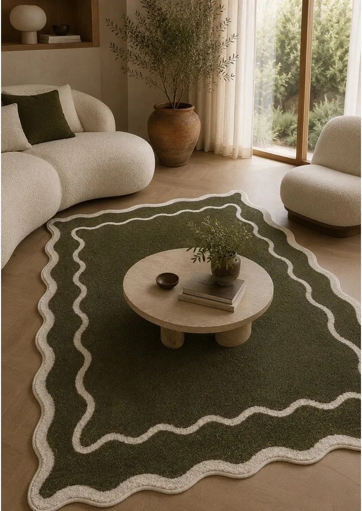 Тъмнозелен килим 160x230 cm Dolce – ESTE