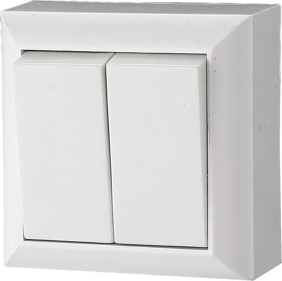 GAO Сериен ключ открит монтаж бял IP20  - 0315H