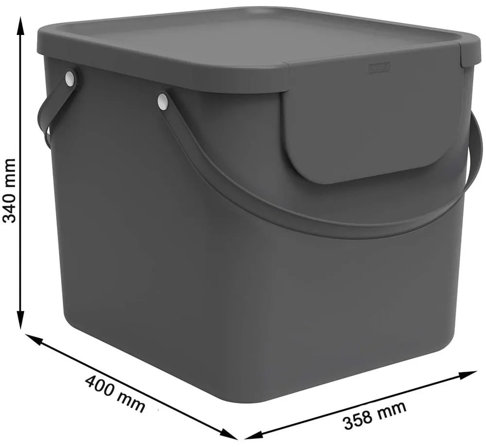 Кошче за отпадъци от рециклирана пластмаса 40 л Albula - Rotho