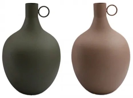 Ваза DKD Home Decor 23 x 23 x 38,5 cm Алуминий (2 броя)