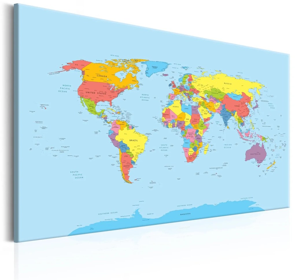 Платнен печат - Rainbow Geography 120x80