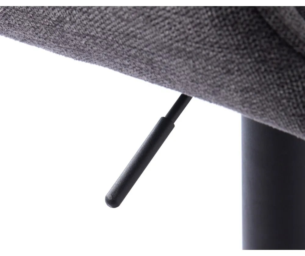 Тъмносив бар стол с регулируема височина Nolan – Unique Furniture