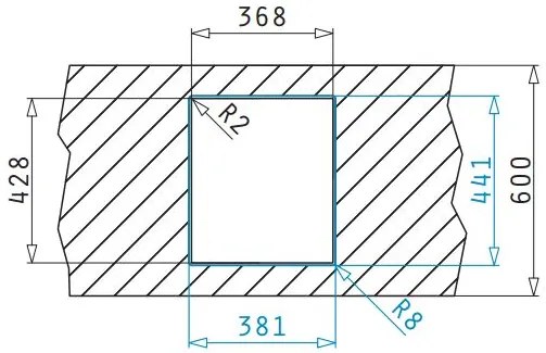 мивка Pyramis Lume 1B-34X40