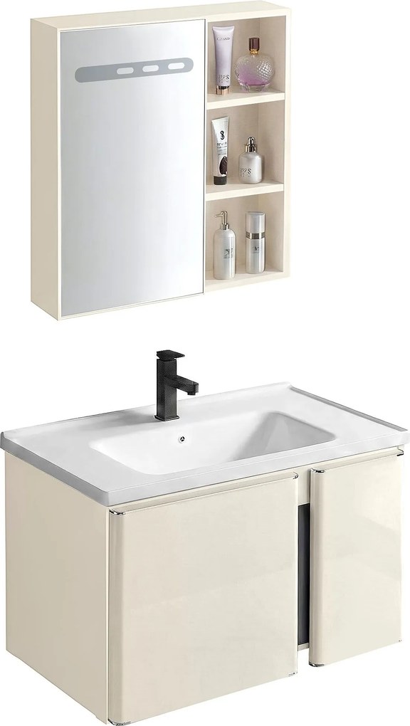 Комплект мебели за баня с мивка Tula 60cm Beige
