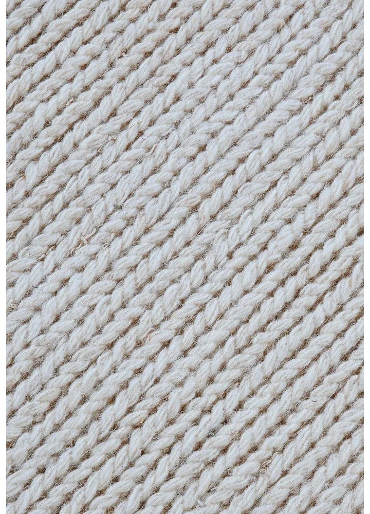 Бял ръчно изработен вълнен кръгъл килим ø 160 cm Francois – Villeroy&amp;Boch