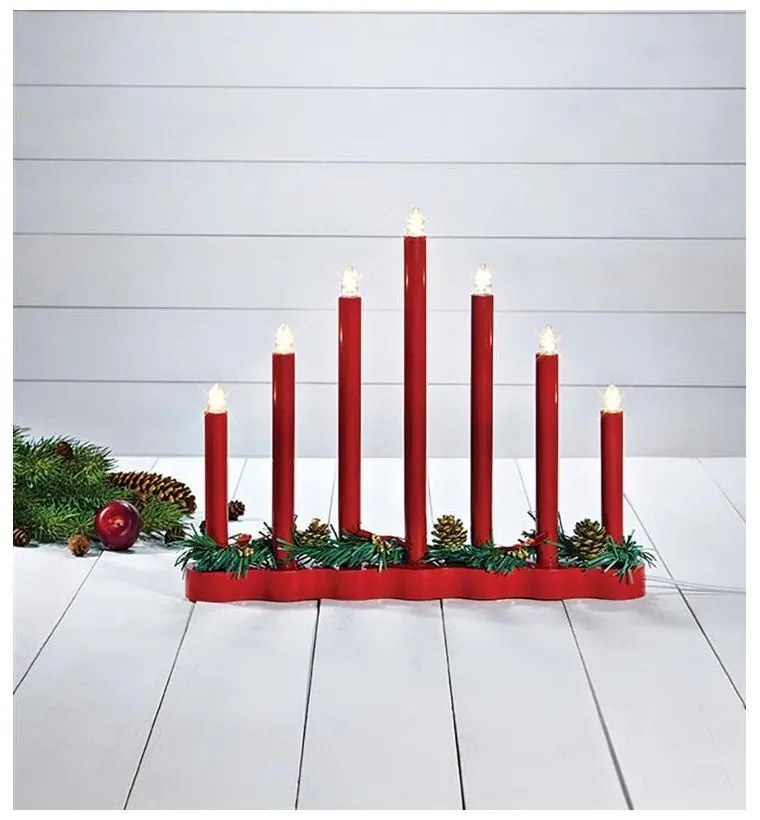 Червен свещник, височина 30 cm Hol - Markslöjd