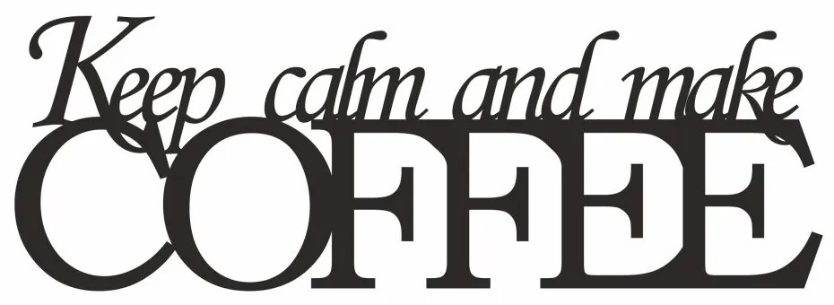 Стенен знак за кухня Кафе 20 x 60 cm Огледална