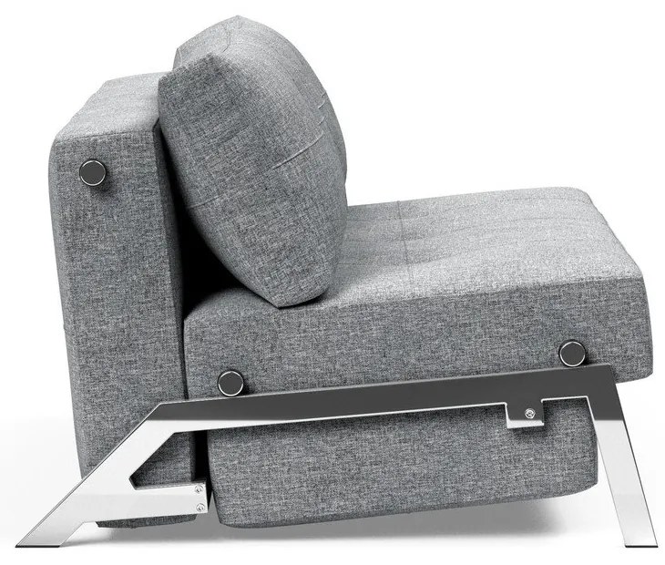 Сив разтегателен диван Chrome Twist Granite, 100 x 154 cm Cubed - Innovation