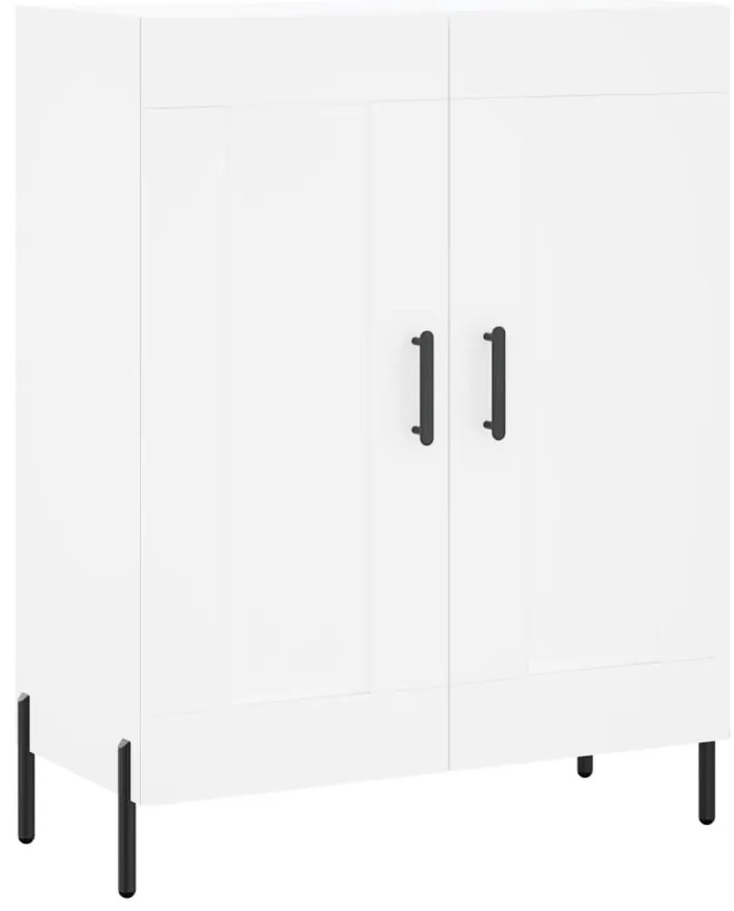 830204 vidaXL Сайдборд, бял, 69,5x34x90 см, инженерно дърво