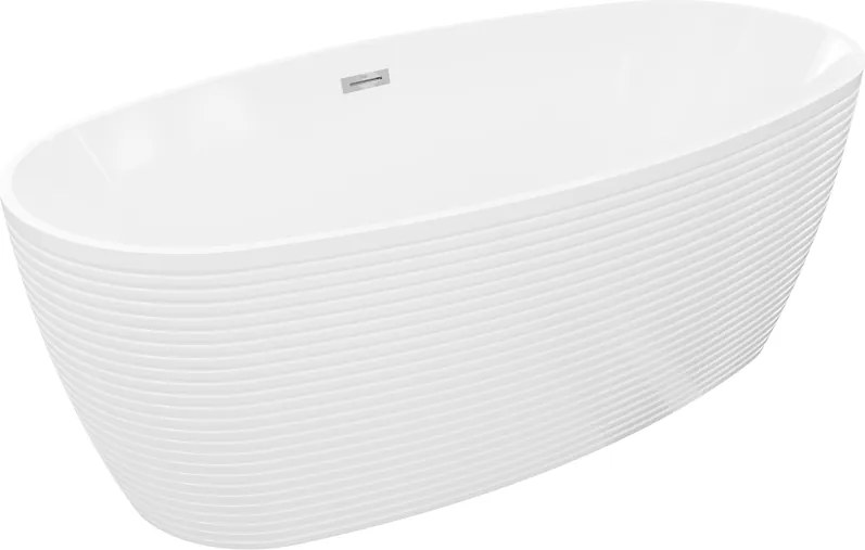 Mexen Lira свободностояща вана модел 170 x 80 см, бяла, хромиран прелив - 52831708000-01