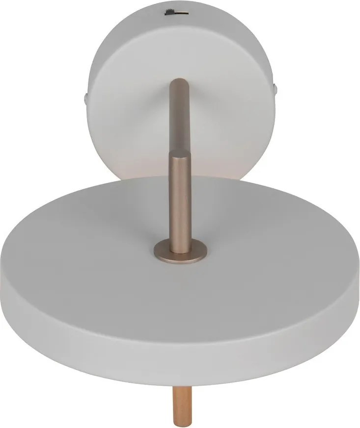 LED стенна лампа с огъваща се структура/затъмняваща се в цвят слонова кост ø 20 cm Keaton – Trio