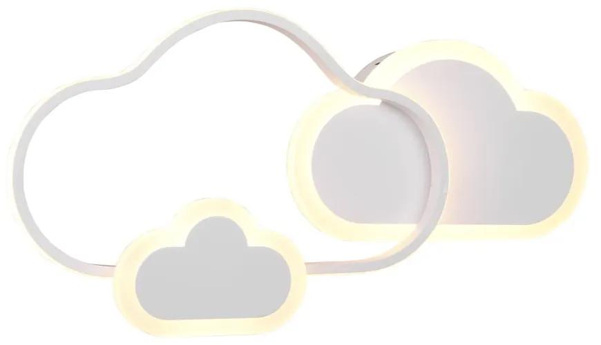 Бяла детска лампа 52x25 cm Cloudy - Trio