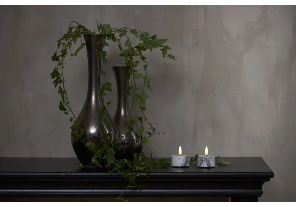 LED свещи в комплект от 2 броя (височина 6 см) Flamme Marble - Star Trading