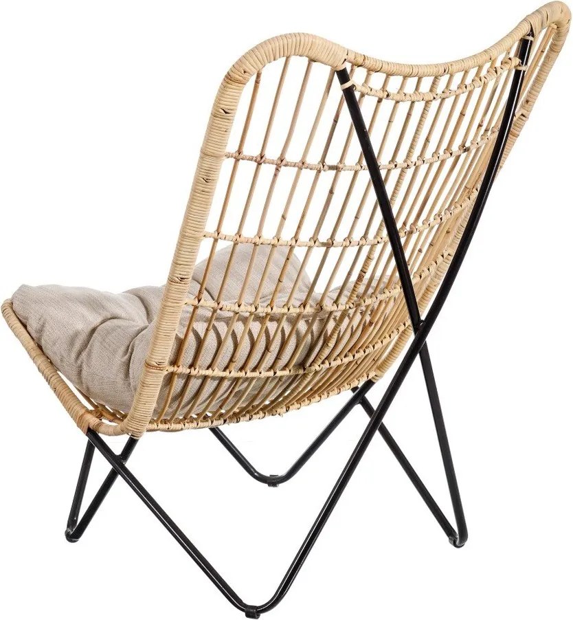 Кресло тъкано в естествен цвят – Ixia