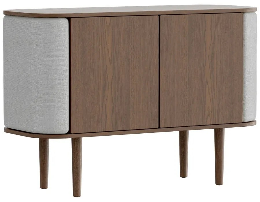 Нисък скрин в сиво-кафяво от дъб 109x75 cm Treasures - UMAGE