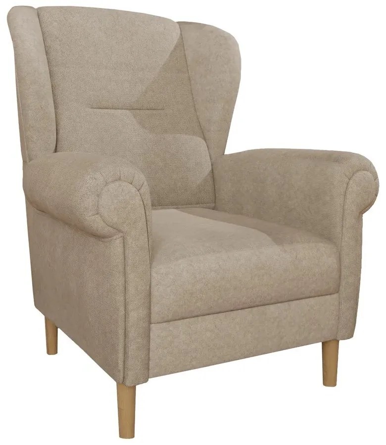 Светлокафяво кресло крило Swan – Ropez