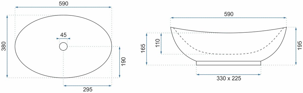 Умивалник за плот Rea Wendy Marmo