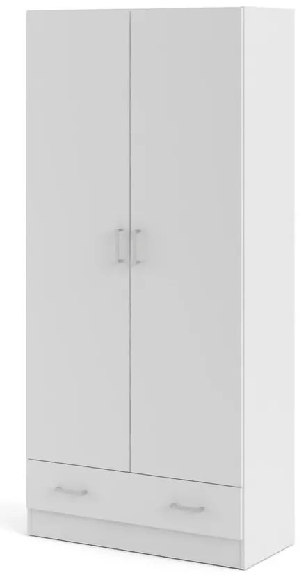 Бял гардероб 79x170 cm Space – Tvilum