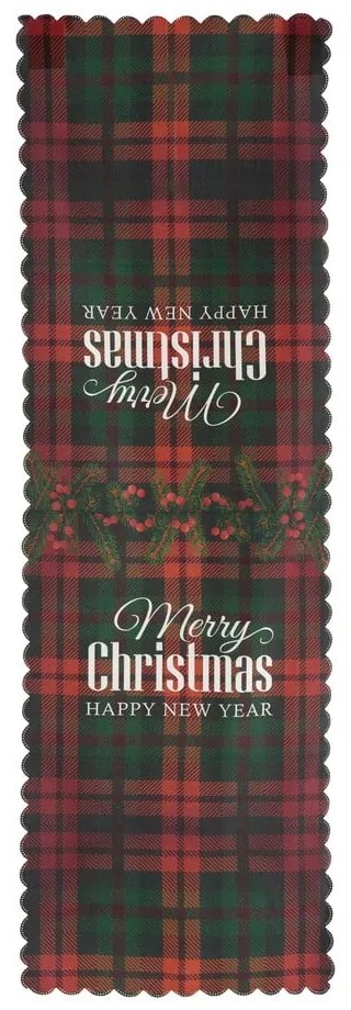 Комплект от 4 коледни калъфки за възглавници и покривка за маса Tartan Christmas - Minimalist Cushion Covers
