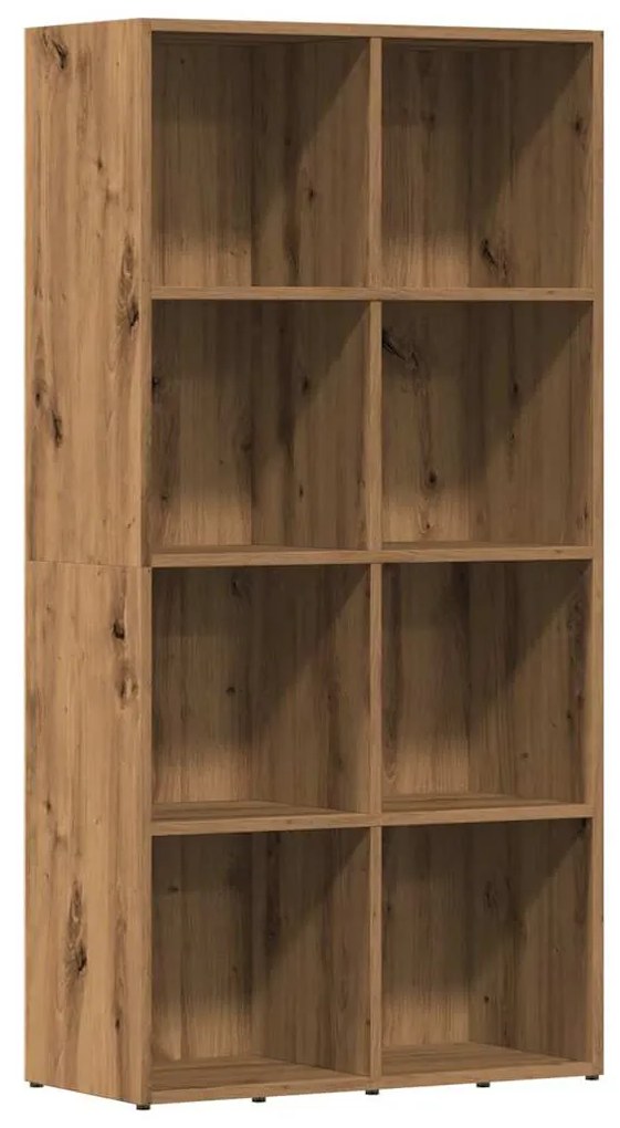 855779 vidaXL Библиотека, дъб артизан, 66x30x130 см, инженерно дърво