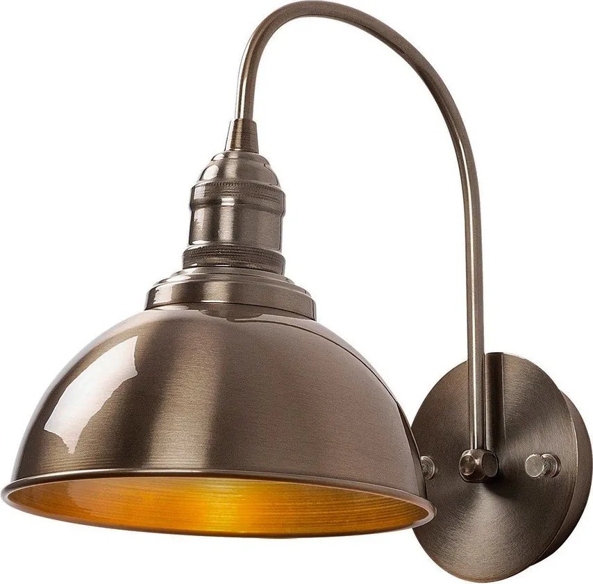 Стенна лампа в месингов цвят ø 21 cm Varzan – Opviq lights