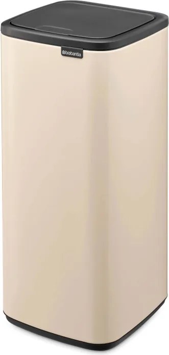 Кош за боклук Brabantia Bo Touch 1010125, 30 л, Плавно и безшумно отваряне, Голям отвор, Бежов
