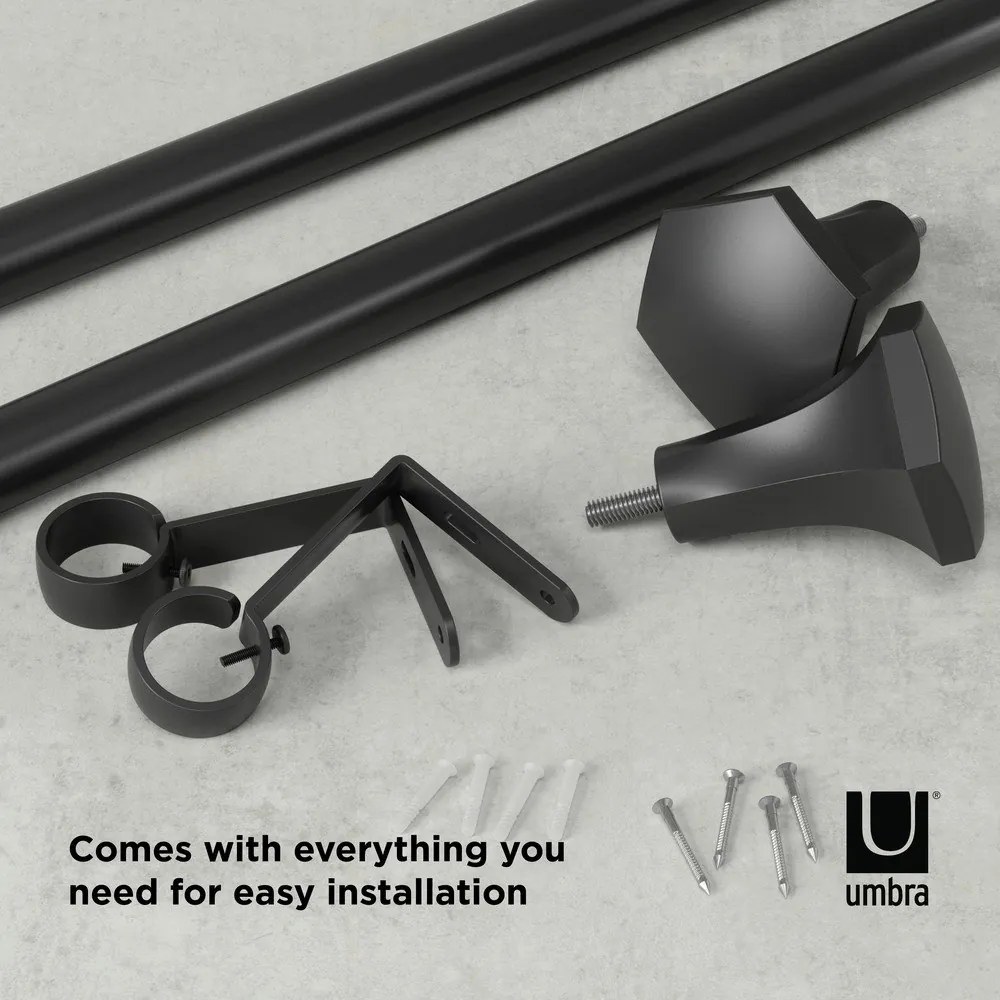 Стоманен разтегателен корниз 92 - 183 cm Sita - Umbra