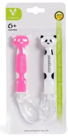 Cangaroo  -  Силиконови лъжици Baby Panda F1607 розов