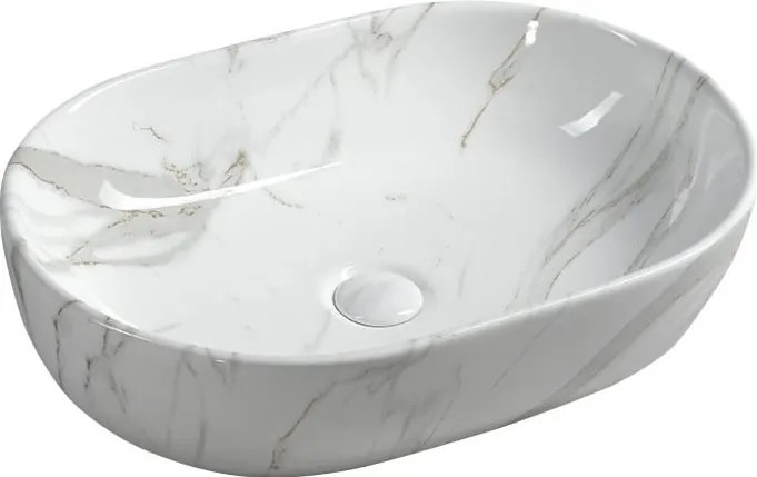 Бяла керамична мивка 59x42 cm Dalma – Sapho