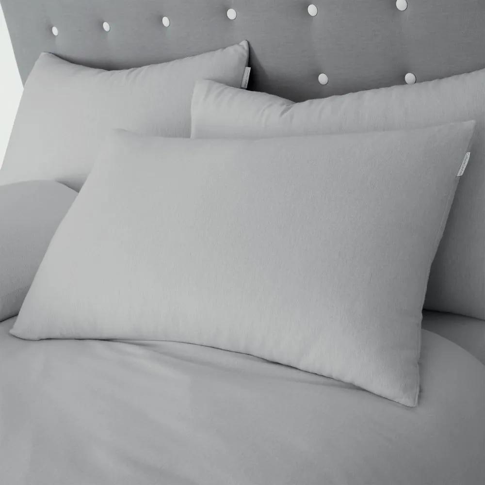 Сиво памучно единично спално бельо 135x200 cm - Catherine Lansfield
