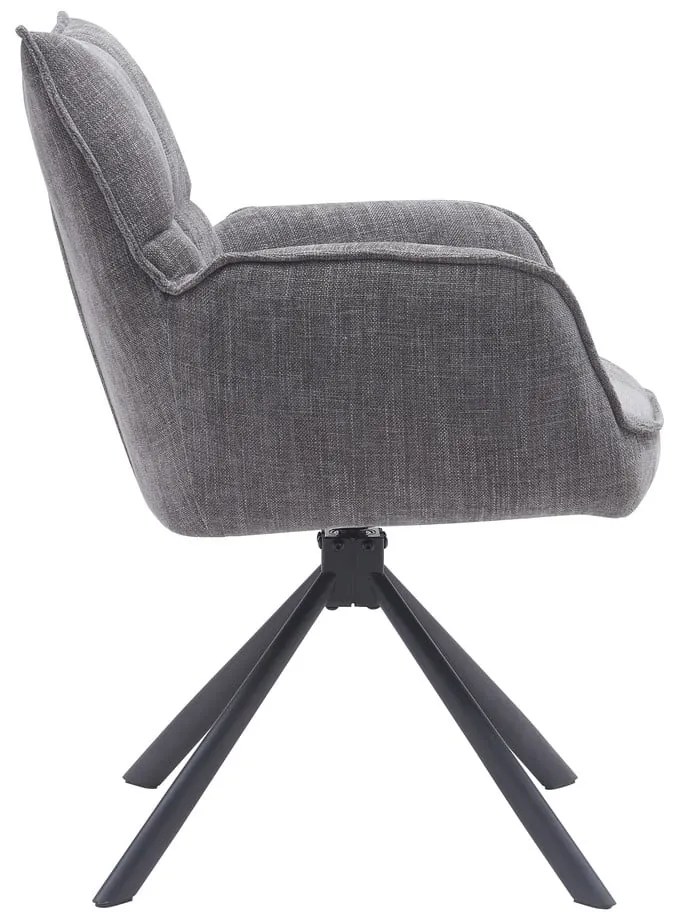 Сиви тапицирани трапезни столове в комплект 2 бр. Marilla – Unique Furniture