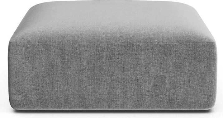 Светлосива кадифена табуретка Campi – Cosmopolitan Design